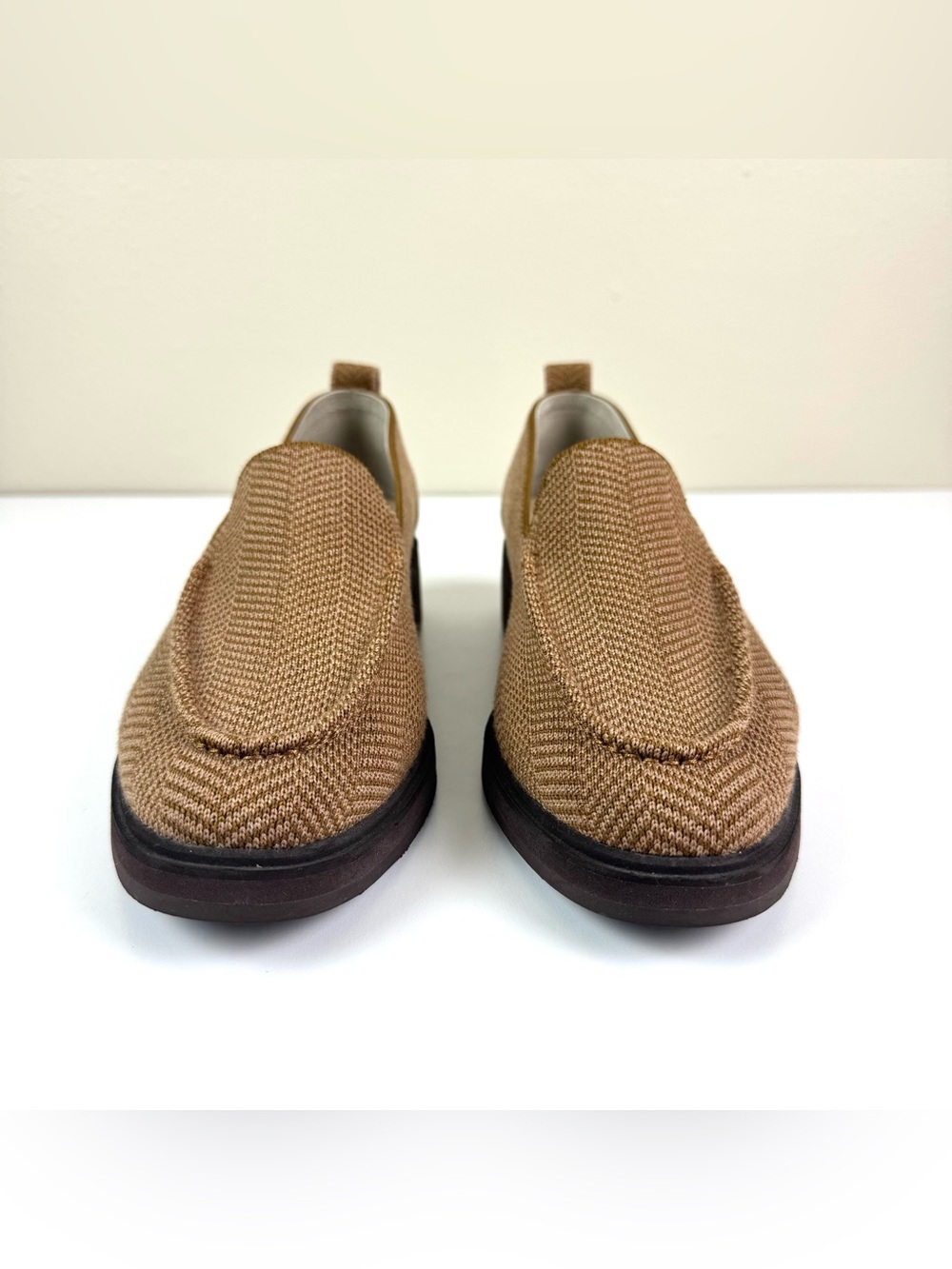 Rothy's The Lug Slip-On Loafer in Brown Teak Herringbone Knit Size Women’s 9 - Picture 5 of 11